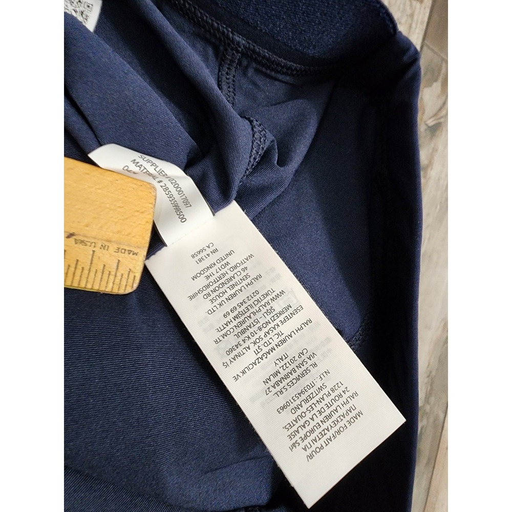 RLX Ralph Lauren Performance Fabric Wrap Skirt Golf Concept 1 Navy - Picture 7 of 11
